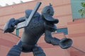 Mighty Ducks of Anaheim `Defending the Pond` Hockey Statue
